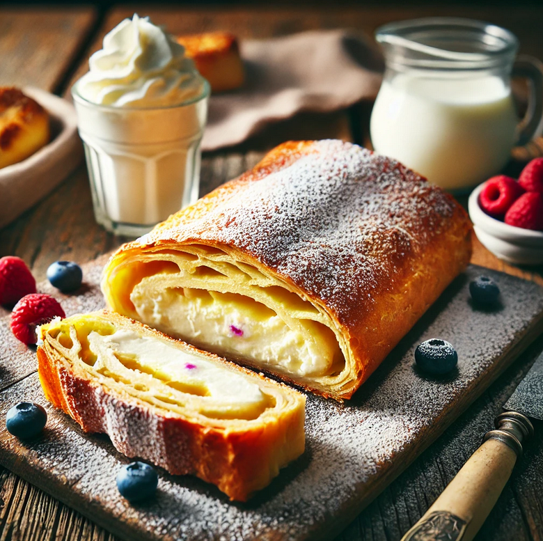Strudel au fromage blanc